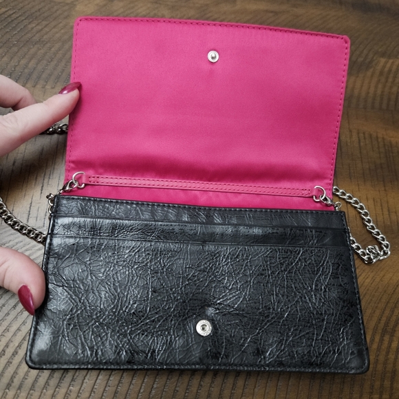 Coach Black Patent Leather Convertible Clutch Crossbody Bag - Picture 2 of 6